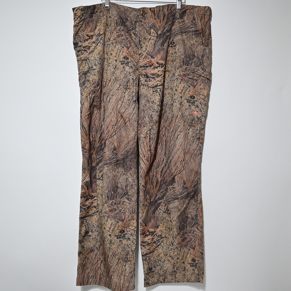 Russell Outdoors Hunting Pants Mens Mossy Oak Brush Camo 2XL Brown Camouflage